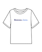 The Midweight Crop Tee - White - LLR - Center Chest - Back Neckline - Prined - Full Color