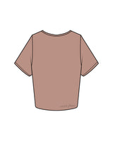 The Crop Tee - Clay - Scorch Fitness - Left Chest & Back Bottom Right - Embroidered - Full Color