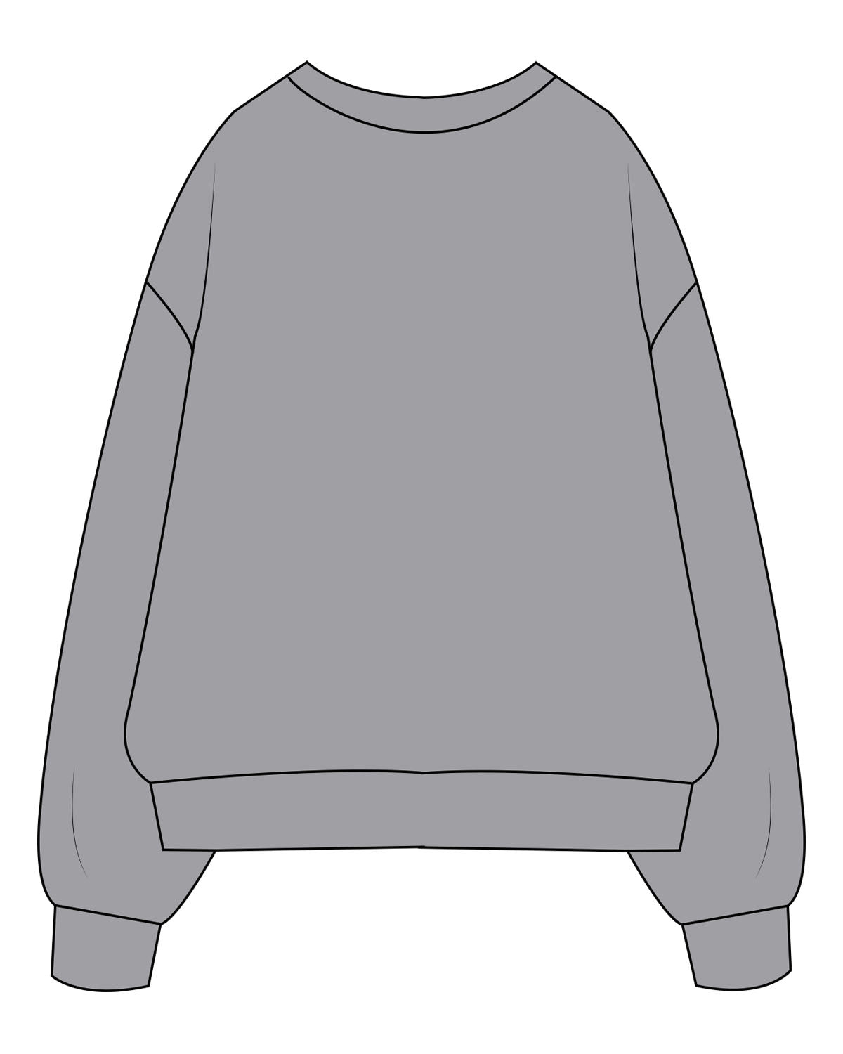 The Mens Heavyweight Crewneck - Heather - SOUL YOGA - Left Chest Stacked - Embroidered - Black