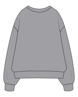 The Mens Heavyweight Crewneck - Heather - SOUL YOGA - Left Chest Stacked - Embroidered - Black