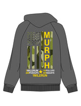The Mens Hoodie - Shadow - Crossfit Trifecta - Center Chest & Full Back - Printed - Full Color