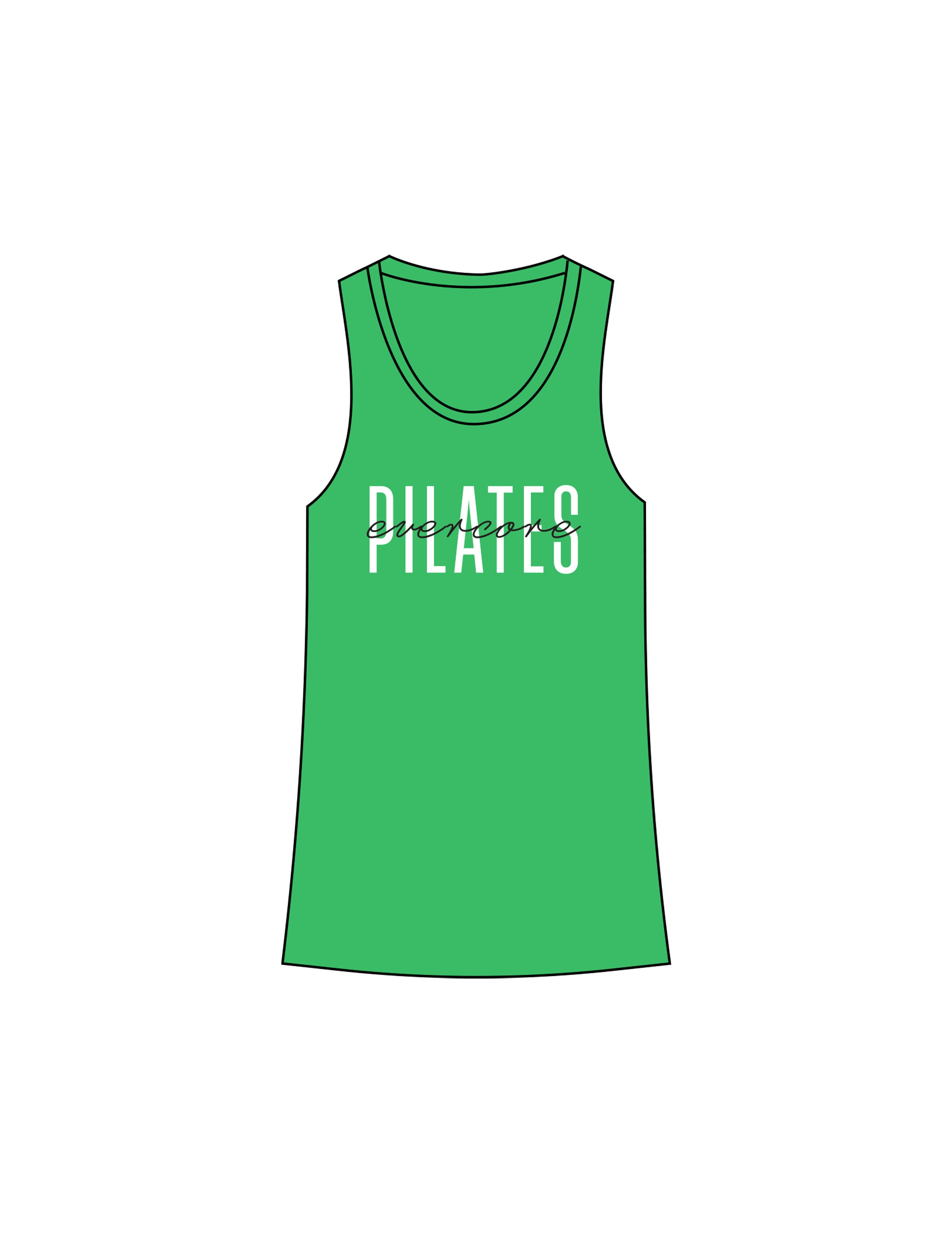 The Womens Full Length Tank - Apple - EVERCORE - Center Chest - Printed - Full Color