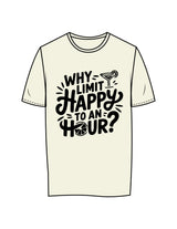 The Womens Tee - Butter - BAMB - Center Chest Stacked - Printed - Black