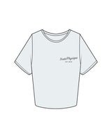 The Crop Tee - Seafoam - Instaphysiques - Left Chest Stacked - Charcoal