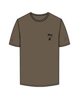 The Mens Tee - Walnut - STUDIO 7 - Left Chest - Printed - Black