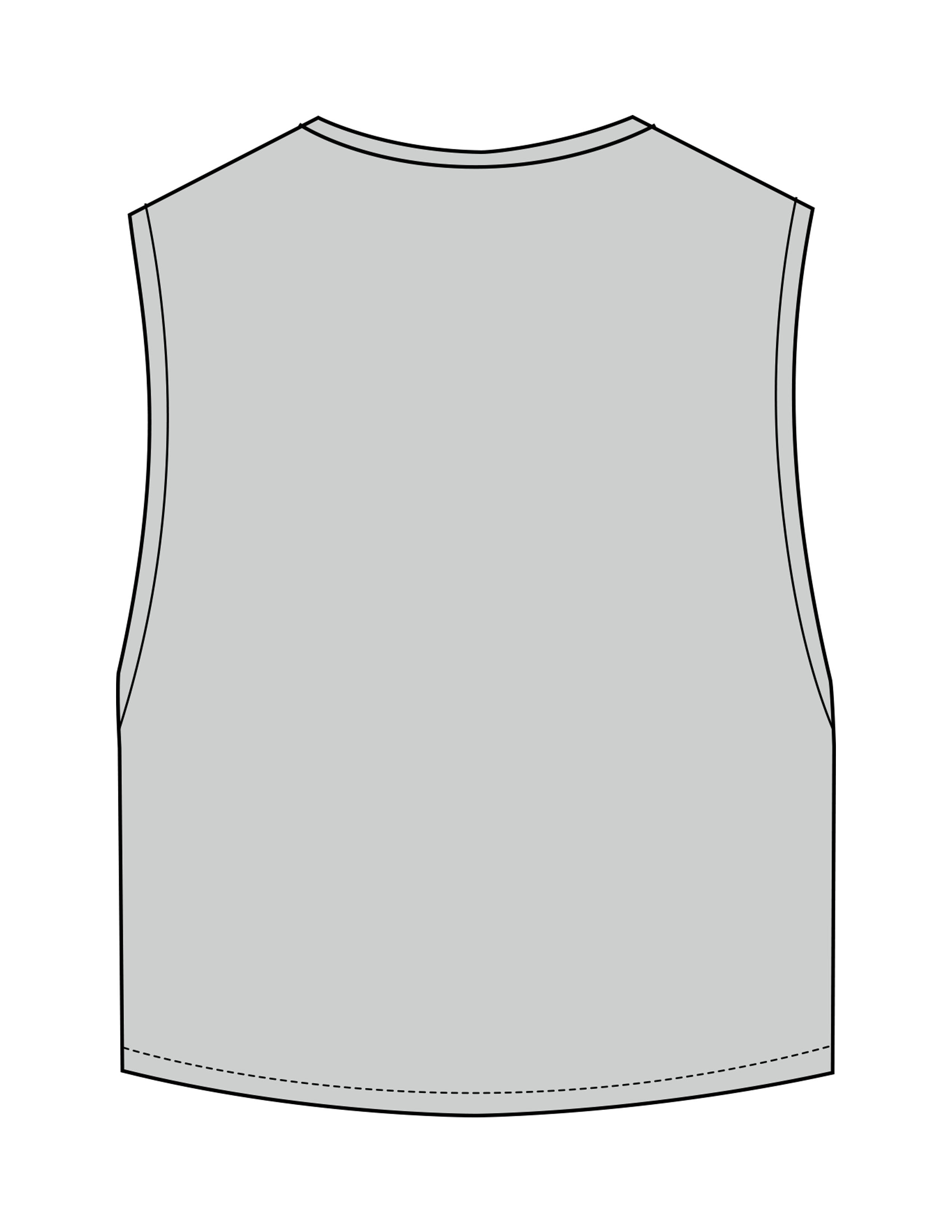 The Crop Muscle Tank - Storm - Mantra - Center Chest Arc - Printed - Full Color