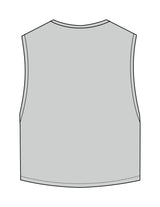 The Crop Muscle Tank - Storm - Mantra - Center Chest Arc - Printed - Full Color