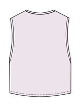 The Crop Muscle Tank - Orchid - Ignite Barre & Fitness - Center Chest Stacked - Printed - Black