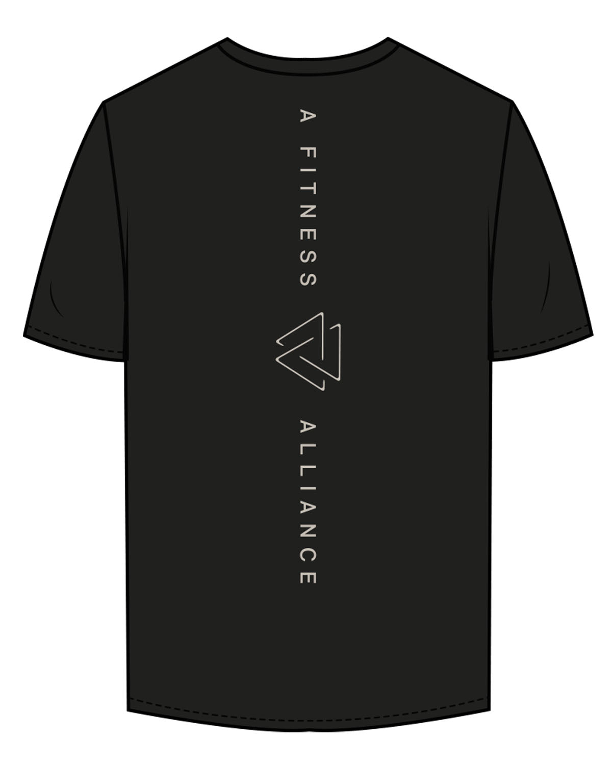 Commit Fitness - Mens Tee - Black with Oat