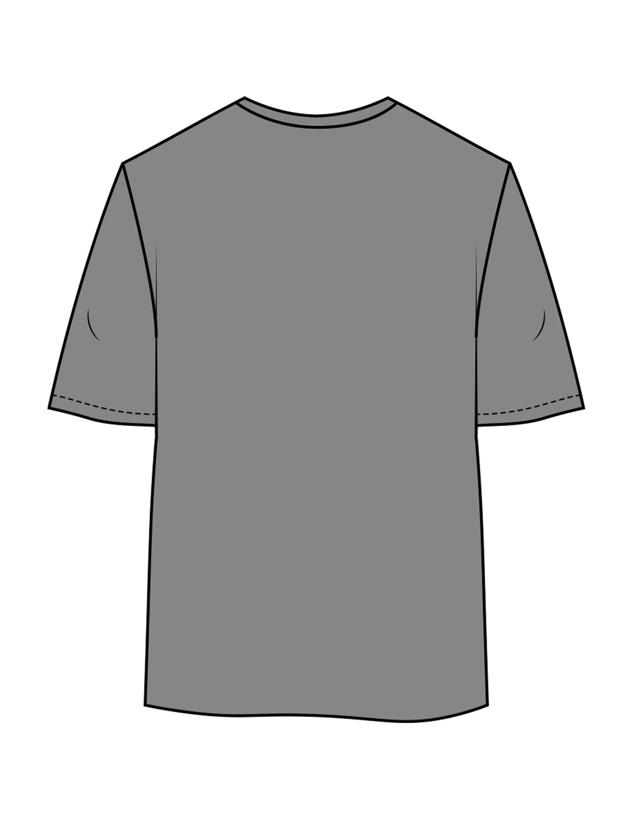 The Womens Oversized Tee - Shadow - Fit Biz Strategies - Center Chest Stacked - Printed - White