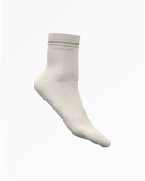 The Daily Pilates 3/4 Crew Sock - Off White
