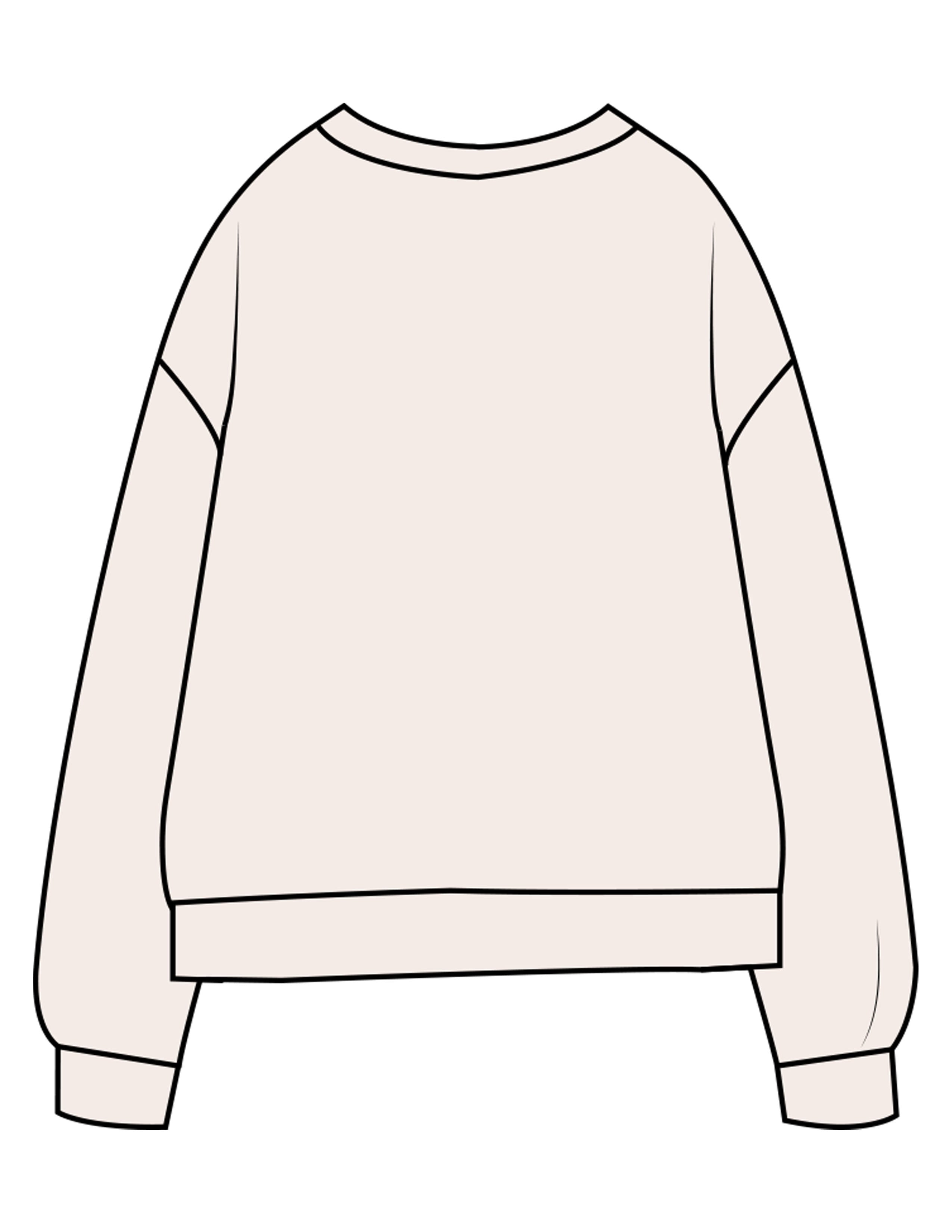 The Midweight Unisex Crewneck - Washed Ivory - Forme Barre Nantucket - Center Chest Stacked - Printed - Olive