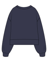 The Womens Heavyweight Crop - Navy - Fase Lagree - Center Chest "5280" - Printed - Full Color