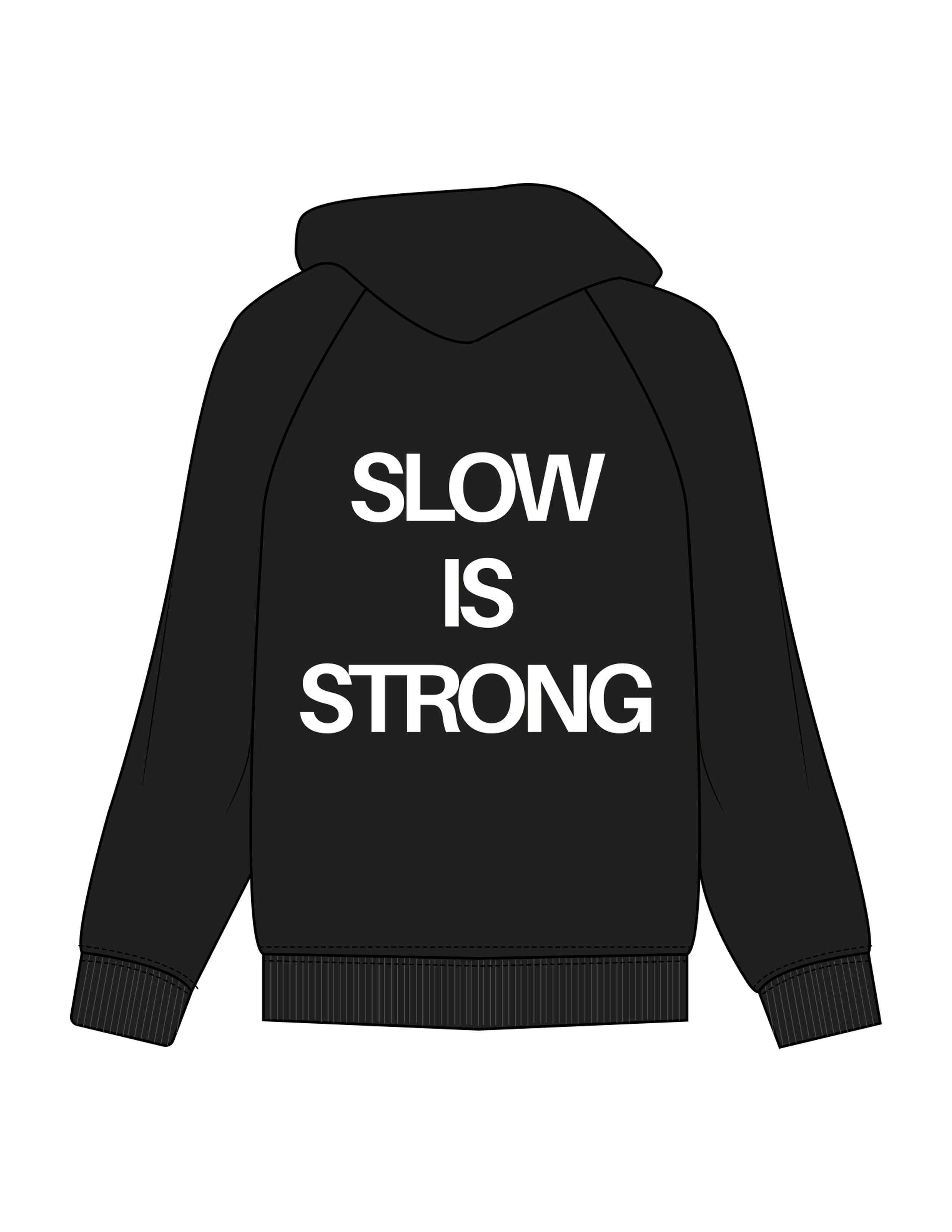 The Womens Zip Hoodie - Black - Powerhaus Lagree - Left Chest & Back Stacked - Printed - White