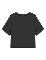 The Heavyweight Crop Tee - Washed Black - RAG Collaborative - Right Sleeve - Embroidered - Black