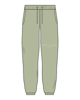The Mens Classic Sweatpants - Pistachio - Core Reform - Left Leg "HURTS" - Printed - Khaki