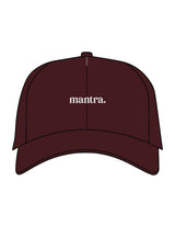 The Dad Hat - Maroon - Mantra - Center Crown - Embroidered - Off White