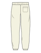 The Mens Sweatpants - Butter - C2 Financial - Left Leg - Printed - Black