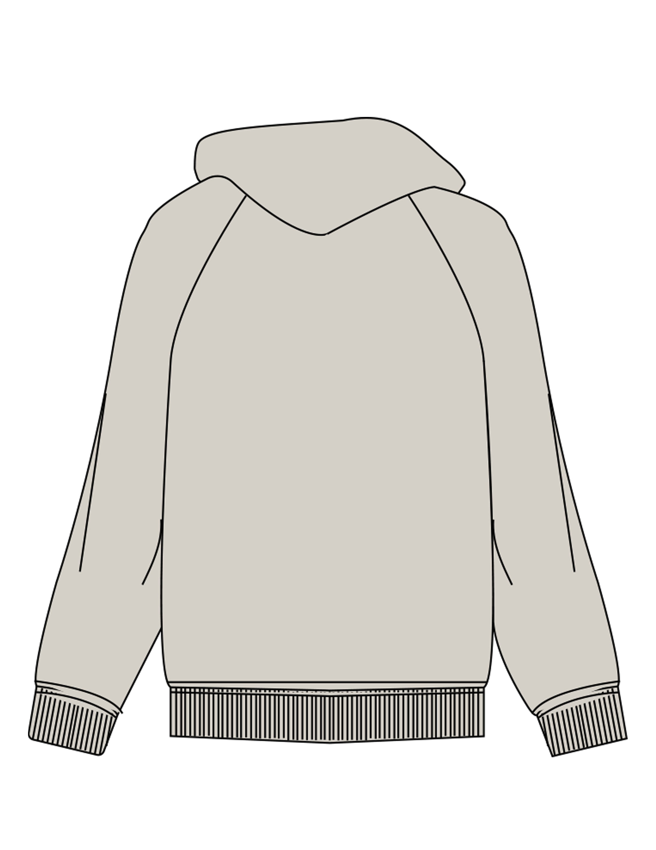 The Mens Hoodie - Bone - JL Marketing - Left Chest - Printed - Green