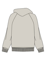 The Mens Hoodie - Bone - JL Marketing - Left Chest - Printed - Green