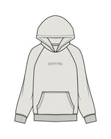 The Womens Hoodie - Washed Bone - Coach Code - Center Chest & Back Center - Tone on Tone