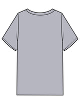 The Mens Heavyweight Tee - Heather - 1800-SF - Center Chest - Printed - Black
