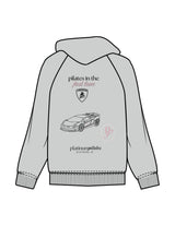 The Womens Hoodie - Storm - Platinum Pilates - Center Chest Stacked & Full Back - Printed - Full Color