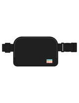 The Cross Body Bag - Black - Uprise Hot Yoga - Front Stacked - Embroidered - Full Color