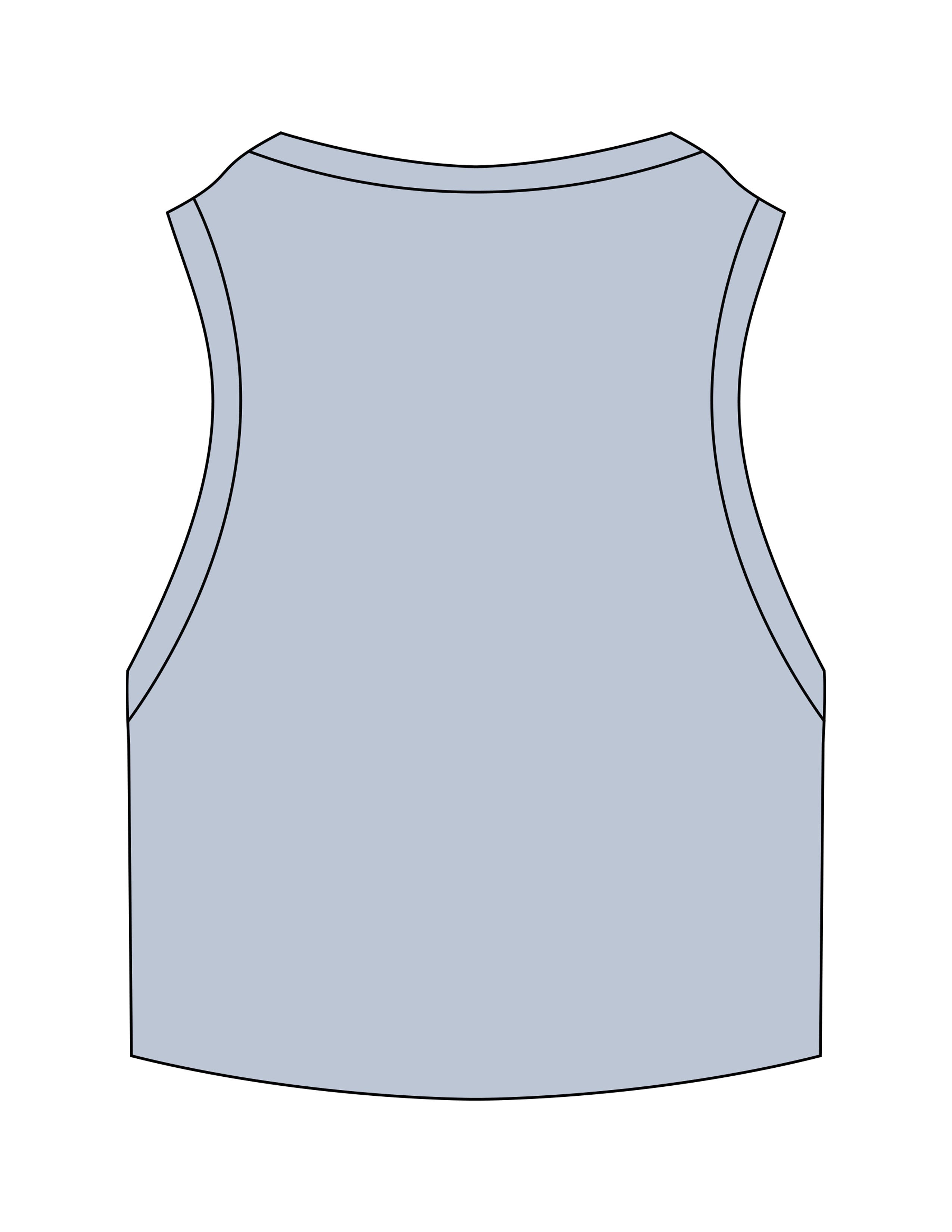 The Ribbed Crop Tank - Powder - Zenwise - Center Chest - EMB - White