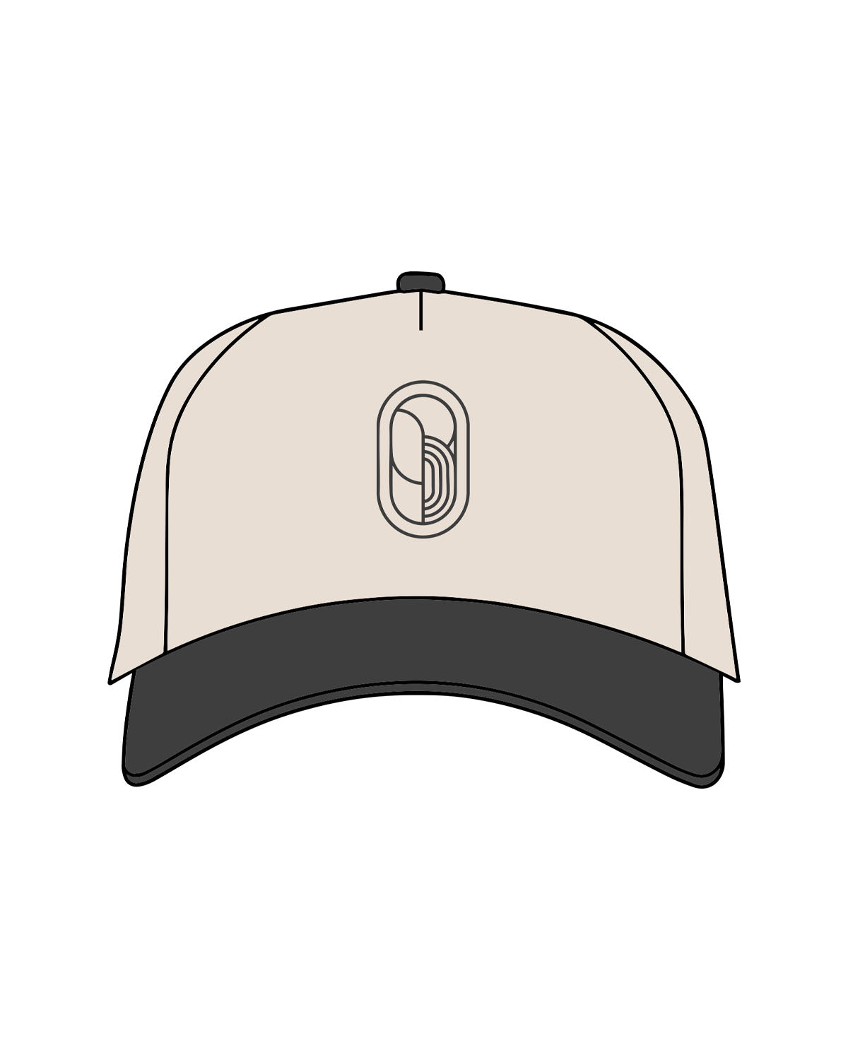 The Canvas Cap - Natural / Coal - Bruehl - Center - Icon - Charcoal