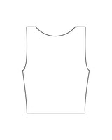 The Square Neck Tank - White - Lagree Tahoe - Center Chest - WineGlass - Printed - Green