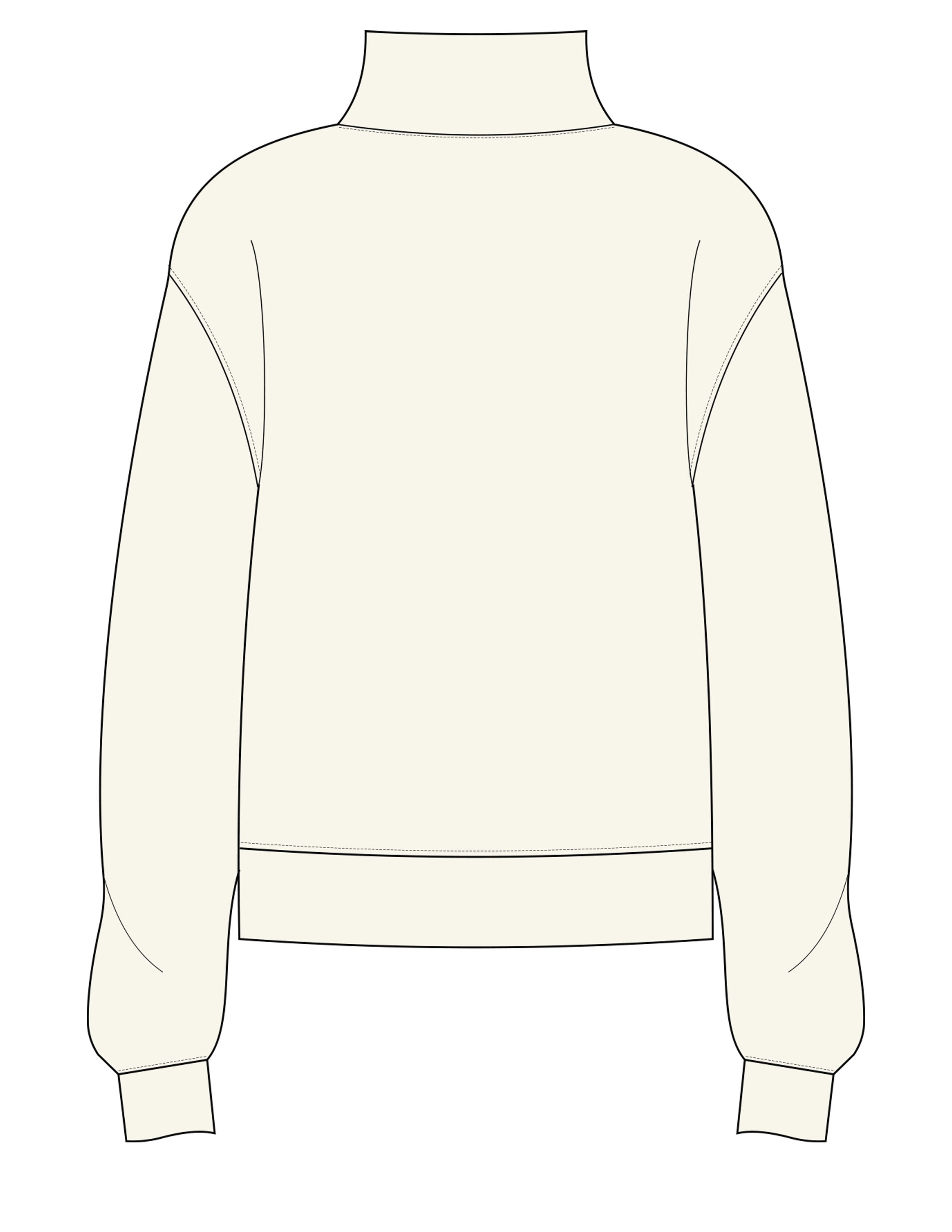 The Womens 1/4 Zip - Off White - The Cove - Left Chest - EMB - Full Color