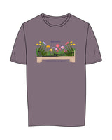 The Womens Tee - Mauve - Absolute Pilates - Center Chest - Printed - Full Color