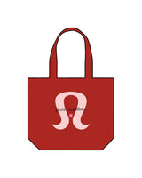The Tote Bag - Red - Platinum Pilates - Center - Icon - Printed - Full Color