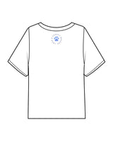 The Midweight Crop Tee - White - LLR - Center Chest - Back Neckline - Prined - Full Color