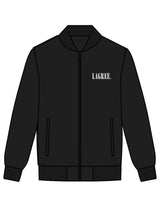 The Mens Bomber Jacket - Black - Studio 205 - Left Chest "LAGREE" & Back Neckline - Printed - White