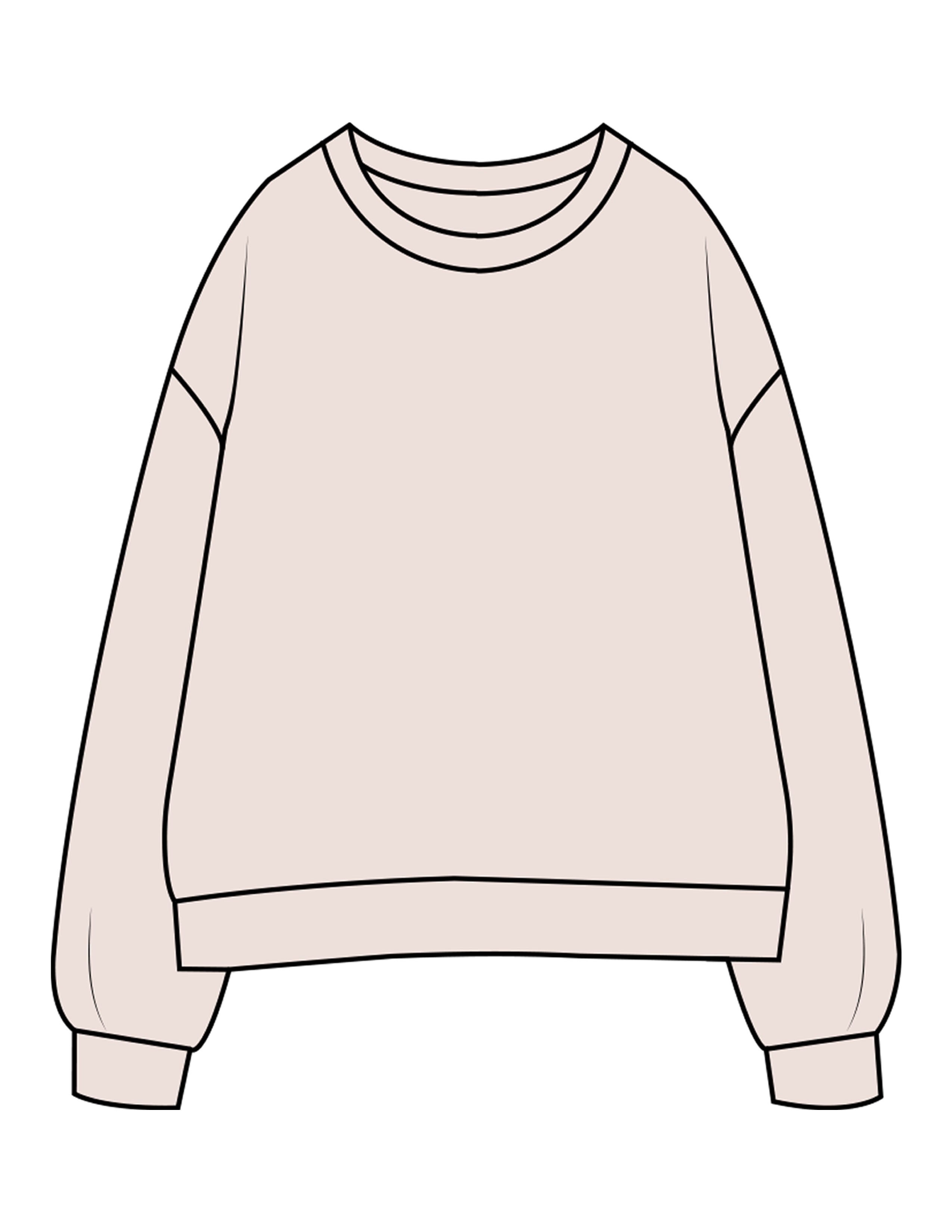 The Midweight Unisex Crewneck - Washed Ivory - Powerhouse Fitness - Upper Back - Back Left & Right Sleeves - Printed - Black