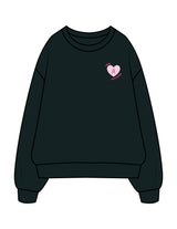 The Mens Crewneck - Pine Green - Activate House - Left Chest - Printed - Full Color