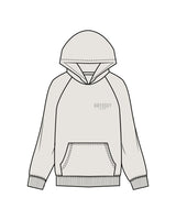 The Mens Hoodie - Washed Bone  - Odyssey Performance - Left Chest & Back Stacked - Tone on Tone