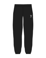 The Mens Sweatpants - Black - STUDIO 7 - Left Leg Logo - Printed - White