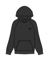 The Womens Hoodie - Washed Black - Wheel House NY - Left Chest & Back Stacked - Printed - Black