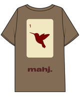 The Mens Boxy Tee - Walnut - Barnes. The Label - Left Chest & Full Back - Printed - Full Color