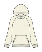 The Womens Hoodie - Butter - Platinum Pilates - Left Chest & Back Center Stacked - Pink