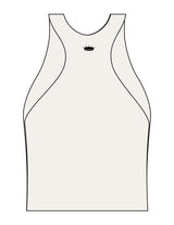 The High Neck Racer Tank - Beige - Spin Queen - Center Chest & Back Neckline - Printed - Full Color