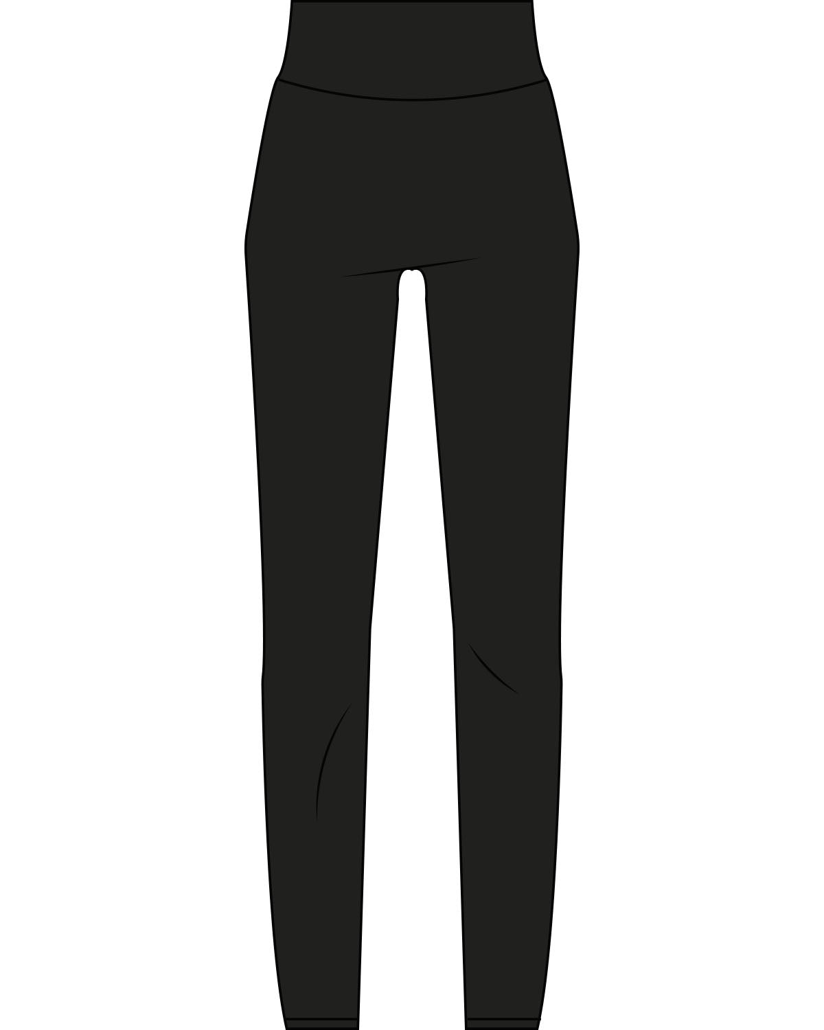 The Basic Legging - Black - HeartCore - Back Waistline - Printed - Red