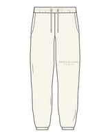 The Mens Classic Sweatpants - Off White - Core Reform - Left Leg "HURTS" - Printed - Sand