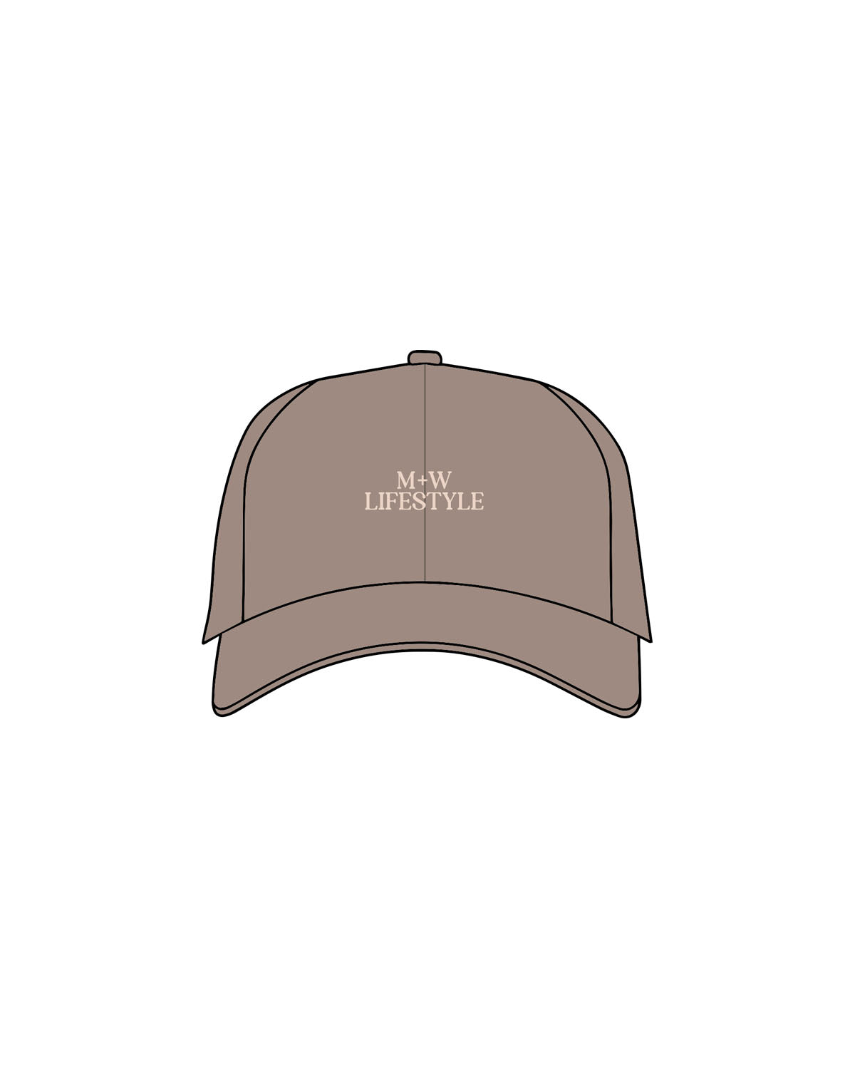 The Dad Hat - Olive - Mega Well - Center Crown - Embroidered - Stone