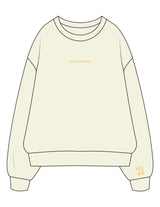 The Mens Crewneck - Butter - Plum Creek Church - Center Chest & Left Sleeve - Embroidered - Dark Gold