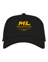 The Canvas Cap - Black - ML Contracting LLC - Center Crown - Printed - Full Color