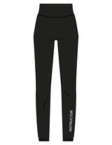The Basic Legging - Black - Neighborhood Barre - Left Leg "INSTRUCTOR" & Back Waistline "NB" - Printed - White